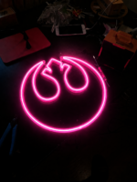 Rebel Alliance LED Neon Wall Light | Space Rebel Symbol Neon Sign for Gaming Room Decor