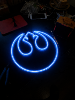 Rebel Alliance LED Neon Wall Light | Space Rebel Symbol Neon Sign for Gaming Room Decor