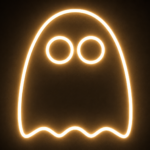 Ghost LED Neon Wall Light | Cute Halloween Ghost Neon Sign for Room Decor