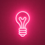Light Bulb LED Neon Wall Light | Bulb Shape Neon Sign for Bedroom Office Cafe Decor