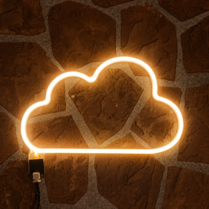 Cloud LED Neon Wall Light | Cloud Shape Neon Sign for Bedroom Gaming Room Nursery Decor