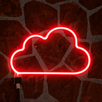 Cloud LED Neon Wall Light | Cloud Shape Neon Sign for Bedroom Gaming Room Nursery Decor