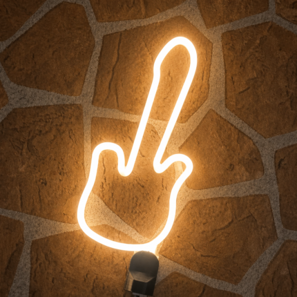 Guitar LED Neon Wall Light | Guitar Shape Neon Sign for Bedroom Music Studio Gaming Room Decor