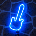 Guitar LED Neon Wall Light | Guitar Shape Neon Sign for Bedroom Music Studio Gaming Room Decor