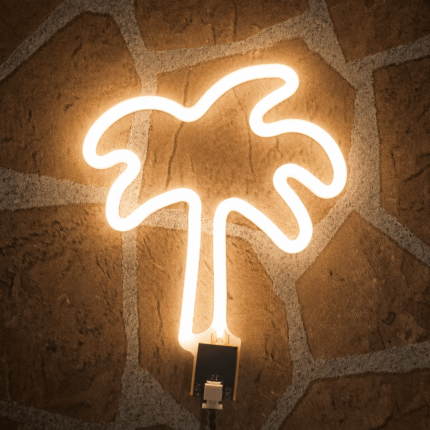 Palm Tree LED Neon Wall Light | Coconut Tree Neon Sign for Bedroom Beach Theme Decor