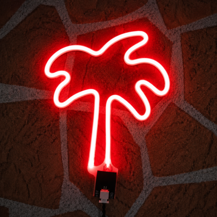 Palm Tree LED Neon Wall Light | Coconut Tree Neon Sign for Bedroom Beach Theme Decor