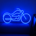 Motorcycle LED Neon Wall Light | Bike Neon Sign for Gaming Room and Garage Decor