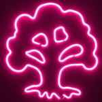 Modern LED Neon Tree Wall Light | Creative Tree Shape Neon Sign for Room Decor, Cafe, Bedroom & Office