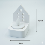House Tealight Candle Holder | Minimalist Decorative Candle Stand for Home Decor
