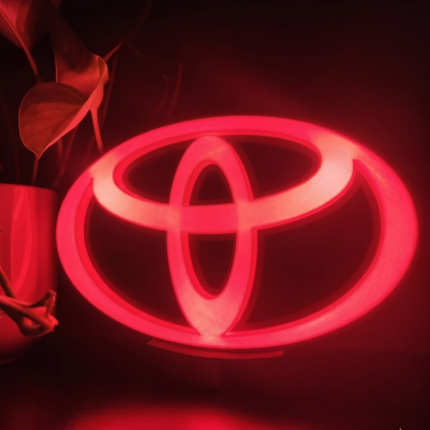 Toyota Logo Neon Light – Automotive LED Wall Décor for Garage & Gaming Setup
