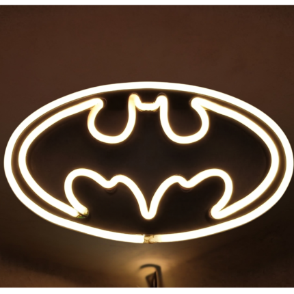 Batman LED Neon Wall Light | Superhero Bat Neon Sign for Gaming Room Decor