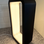 Modern Rectangular Table Lamp for Bedroom Living Room | Minimalist Geometric Night Lamp | Decorative Ambient Desk Light for Home Office Decor