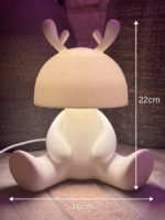 Cute Deer Table Lamp for Kids Bedroom | Cartoon Animal Night Lamp | Decorative Bedside Lamp for Nursery Room Home Decor - Image 2