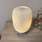 Modern Pattern Table Lamp for Bedroom Living Room | Decorative Ambient Night Lamp | Minimalist Artistic Bedside Light for Home Office Decor