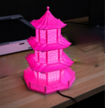 Japanese Pagoda Style LED Table Lamp for Home Decor Night Light Decorative Asian Temple Lamp 3D Printed Desk Lamp for Bedroom Living Room Office Gift Item - Image 6