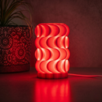 Modern Geometric 3D Printed Table Lamp | Decorative LED Bedside Night Light for Home Decor