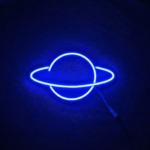 Saturn Planet Neon Frame LED Wall Decor for Bedroom Living Room Gaming Setup Cafe Bar Office Space Theme Decoration Modern Acrylic Neon Light Gift for Kids Teens Adults - Image 3