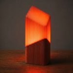 Modern Geometric Table Lamp for Bedroom Living Room | 3D Printed Decorative Night Lamp | Minimalist Ambient Desk Light for Home Office Decor