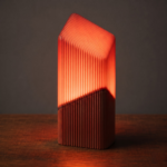 Modern Geometric Table Lamp for Bedroom Living Room | 3D Printed Decorative Night Lamp | Minimalist Ambient Desk Light for Home Office Decor