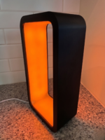 Modern Rectangular Table Lamp for Bedroom Living Room | Minimalist Geometric Night Lamp | Decorative Ambient Desk Light for Home Office Decor