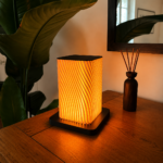 Designer Mood Lamp for Bedroom Living Room Office Desk Decor Warm White LED Ambient Table Lamp Modern Wavy Pattern Night Light Decorative Gift for Home Café Studio - Image 4