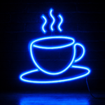 Neon Coffee Cup LED Wall Sign for Cafe Coffee Shop Home Kitchen Restaurant Bar Decor Modern Hanging Neon Light for Coffee Lovers Gift and Interior Decoration - Image 3