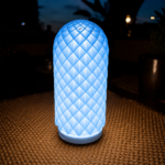 LED Table Lamp for Bedroom Living Room Decor, Modern Diamond Pattern Ambient Night Light, Rechargeable Decorative Desk Lamp for Home Office Cafe Restaurant, Minimalist Mood Lighting Gift for Kids Adults - Image 6
