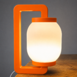 Modern  Table Lamp for Bedroom Living Room Office Desk | Minimalist Nordic Decorative LED Night Light | Premium Contemporary Bedside Lantern Style Table Decor Gift for Home Office Cafe Study Room - Image 6