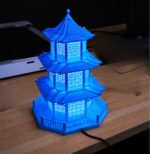 Japanese Pagoda Style LED Table Lamp for Home Decor Night Light Decorative Asian Temple Lamp 3D Printed Desk Lamp for Bedroom Living Room Office Gift Item - Image 5